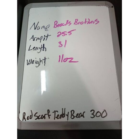 Brooks Brothers Shirt Men's 16.5 Button Front Long Sleeve Pink Blue 100% Cotton - Picture 7 of 7